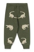 Konges Sløjd spodnie dresowe dziecięce z dodatkiem wełny LAPIS PANTS WOOL zielone KS106094