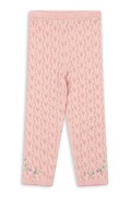 Konges Sløjd legíny detské s bavlnou ROSIER PANTS ružové high waist KS106225
