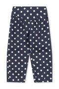 Konges Sløjd nohavice baggy detské bavlnené NOLA PANTS GOTS tmavomodré regular waist KS106188