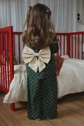 Konges Sløjd spodnie wide leg dziecięce bawełniane z elastanem ELIN PANTS GOTS zielone regular waist KS105980