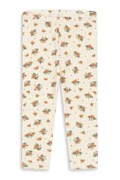 Konges Sløjd legginsy dziecięce bawełniane MINNIE PANTS GOTS białe regular waist KS106171