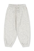 Konges Sløjd spodnie dresowe dziecięce z bawełną LOU SWEAT PANTS GOTS szare regular waist KS106106