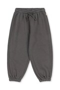 Konges Sløjd pantaloni de trening pentru copii cu bumbac LOU SWEAT PANTS GOTS gri regular waist KS106106