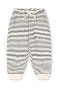 Konges Sløjd donji dio trenirke za djecu od pamuka ITTY SWEAT PANTS GOTS bijeli spušteni struk KS106044