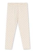 Konges Sløjd tajice za djecu od pamuka s elastanom BASIC PANTS GOTS bež spušteni struk KS105899