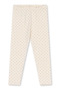Konges Sløjd tajice za djecu od pamuka s elastanom BASIC PANTS GOTS bež spušteni struk KS105899