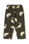Konges Sløjd παντελόνι επίσημο παιδικό φλις TAVI FLEECE PANTS GRS πράσινο κανονική KS105773