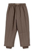 Konges Sløjd spodnie termiczne dziecięce JUNO PANTS brązowe KS105730