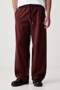 Jordan spodnie dresowe męskie z bawełną Flight Fleece brązowe regular waist IW6372.273
