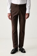 Baldessarini spodnie regular męskie bawełniane z elastanem brązowe regular waist B1 16836.2420