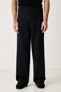 Carhartt WIP Mack Sweat Pant spodnie dresowe z bawełną męskie granatowe regular waist I037103