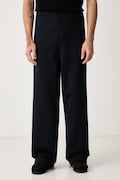 Carhartt WIP Mack Sweat Pant spodnie dresowe z bawełną męskie granatowe regular waist I037103