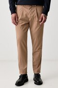 Marc O'Polo spodnie męskie z bawełną beżowe high waist 5000012030