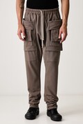 Rick Owens DRKSHDW Creatch Cargo hlače cargo s pamukom za muškarce sive spušteni struk DU02F6376 RIG