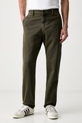 Aeronautica Militare chino kalhoty pánské bavlněné s elastanem zelené regular waist PA1746UCT04396