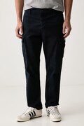 Aeronautica Militare spodnie cargo męskie z bawełną granatowe high waist PA1740UCT04381