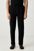 BOSS spodnie lounge męskie z bawełną Sense Pants czarne regular waist 50570557