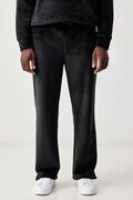 BOSS Green spodnie straight męskie sztruksowe JT_Cord Long czarne regular waist 50569796
