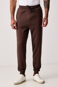 U.S. Polo Assn. teplákové nohavice pánske s bavlnou DHM BB hnedé regular waist MUP3532