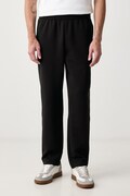 Lacoste spodnie dresowe męskie z bawełną czarne regular waist XH0142