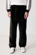 adidas Originals spodnie dresowe męskie z bawełną Firebird Velour czarne regular waist KS4100