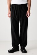 MM6 Maison Margiela spodnie z wełną męskie czarne high waist SH0KA0023-M36020