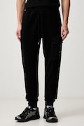 C.P. Company spodnie dresowe męskie bawełniane czarne regular waist 21CMSP191A006614G
