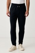 Trussardi spodnie dresowe męskie bawełniane granatowe regular waist P8148000087N