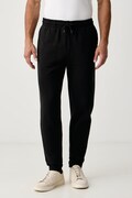 Trussardi spodnie dresowe męskie bawełniane czarne regular waist P8148000087N