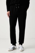 Joop! spodnie dresowe męskie bawełniane z elastanem czarne regular waist 30105533