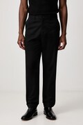 Fred Perry spodnie męskie bawełniane czarne regular waist T2301