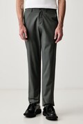 Fred Perry spodnie męskie bawełniane zielone regular waist T2301