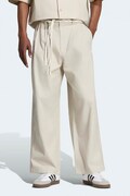 adidas Originals spodnie straight męskie bawełniane Resort beżowe regular waist KW8245