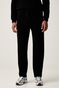 EA7 Emporio Armani spodnie dresowe męskie bawełniane czarne high waist AF21822.7M002235