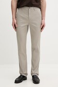 Calvin Klein spodnie slim fit męskie bawełniane z elastanem beżowe regular waist