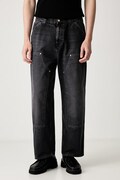 Carhartt WIP OG Double Knee spodnie bawełniane męskie czarne regular waist I036869