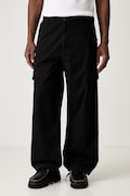 Carhartt WIP Kade Cargo spodnie cargo bawełniane męskie czarne regular waist I037575