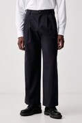 PS Paul Smith spodnie męskie bawełniane granatowe regular waist M2R-A109-W22785