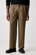 PS Paul Smith spodnie męskie bawełniane zielone regular waist M2R-A109-W22785