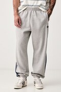 adidas Originals donji dio trenirke za muškarce s pamukom Adicolor sivi spušteni struk KV9276