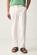 Tommy Hilfiger spodnie slim fit męskie bawełniane z elastanem beżowe regular waist MW0MW43151