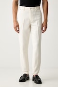 BOSS oblekové kalhoty pánské s lyocellem H-Kaiton1 béžové regular waist 50564345