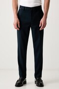 BOSS oblekové kalhoty pánské s lyocellem H-Kaiton1 námořnické modré regular waist 50564345