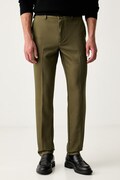 BOSS spodnie garniturowe męskie z lyocellem H-Kaiton1 zielone regular waist 50564345