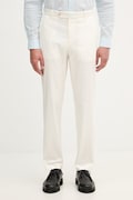 BOSS spodnie męskie z lyocellem C-Perin-W-WG-261F beżowe regular waist 50566948