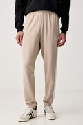 adidas spodnie dresowe męskie bawełniane Essentials beżowe regular waist KY4196