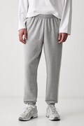 adidas spodnie dresowe męskie z bawełną Three Stripes szare regular waist KY4127