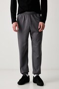 adidas spodnie dresowe męskie z bawełną Three Stripes szare regular waist KY4128