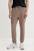 adidas spodnie dresowe męskie z bawełną Essentials Feelcozy brązowe regular waist KF2380