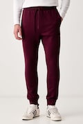 adidas παντελόνι επίσημο ανδρικό με βαμβάκι Essentials Feelcozy μπορντό κανονική KF2382